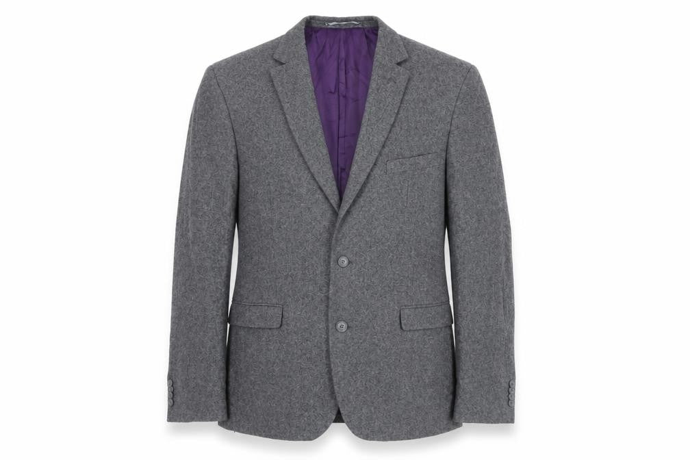Paul Costelloe Mens Grey Wool Jacket Suit Jacket Size 42 Regular