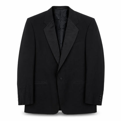 Greenwoods Classic Mens Black Polyester Jacket Suit Jacket Size 42 Regular