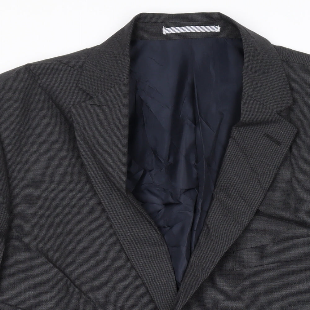 Marks and Spencer Mens Grey Wool Jacket Suit Jacket Size 40 Regular