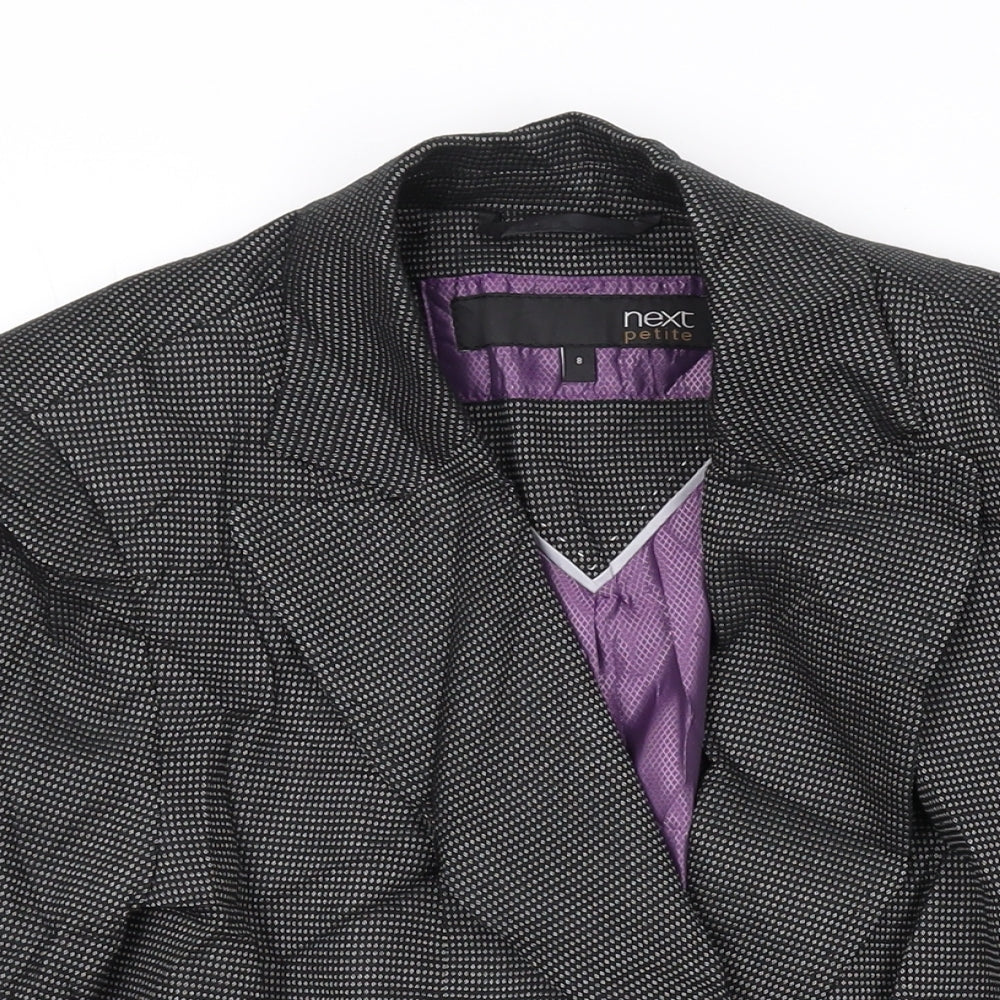 NEXT Womens Black Jacket Blazer Size 8 Button