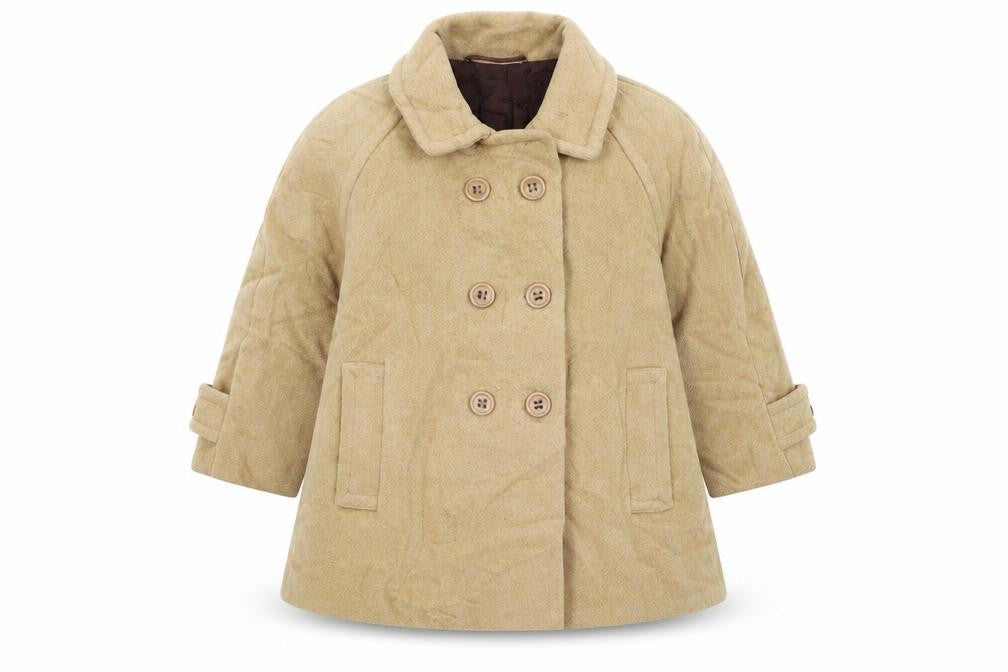 Marks & Spencer Boys Beige Overcoat Coat Size 2 Years Buckle