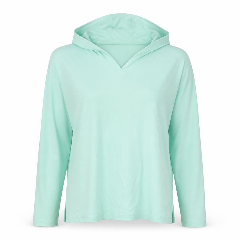 Isaac Mizrahi Womens Blue Cotton Pullover Hoodie Size XL Pullover