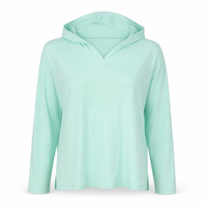 Isaac Mizrahi Womens Blue Cotton Pullover Hoodie Size XL Pullover