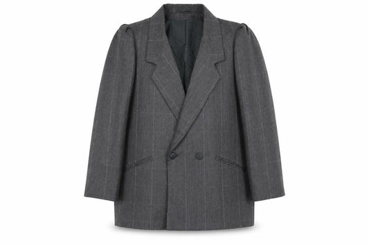 C&A Womens Grey Check Polyester Jacket Blazer Size 18