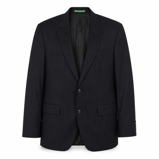 Next Mens Black Striped Wool Jacket Blazer Size 40 Regular