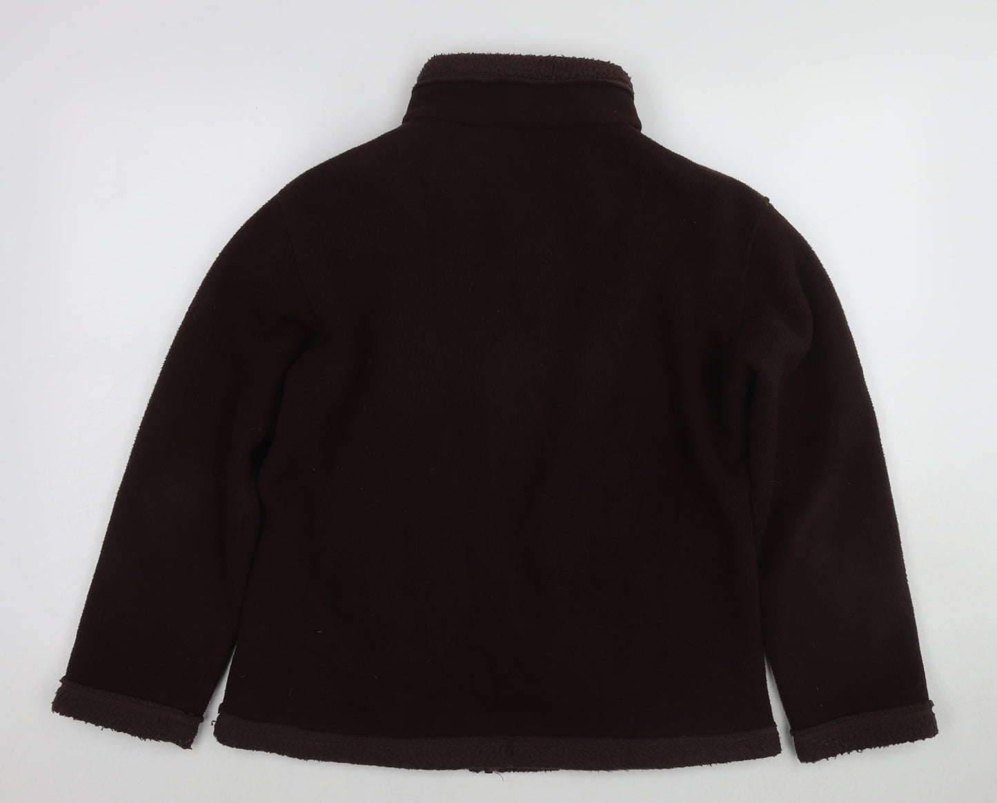 Marks and Spencer Womens Brown Jacket Size 14 Zip