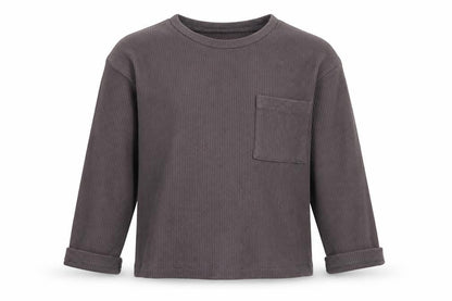 grey Girls Grey Cotton Pullover Sweatshirt Size 12 Years Pullover