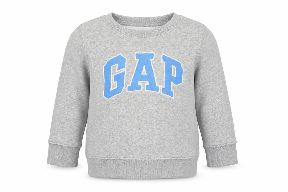 Gap Girls Grey Cotton Pullover Sweatshirt Size 2 Years Pullover - Logo
