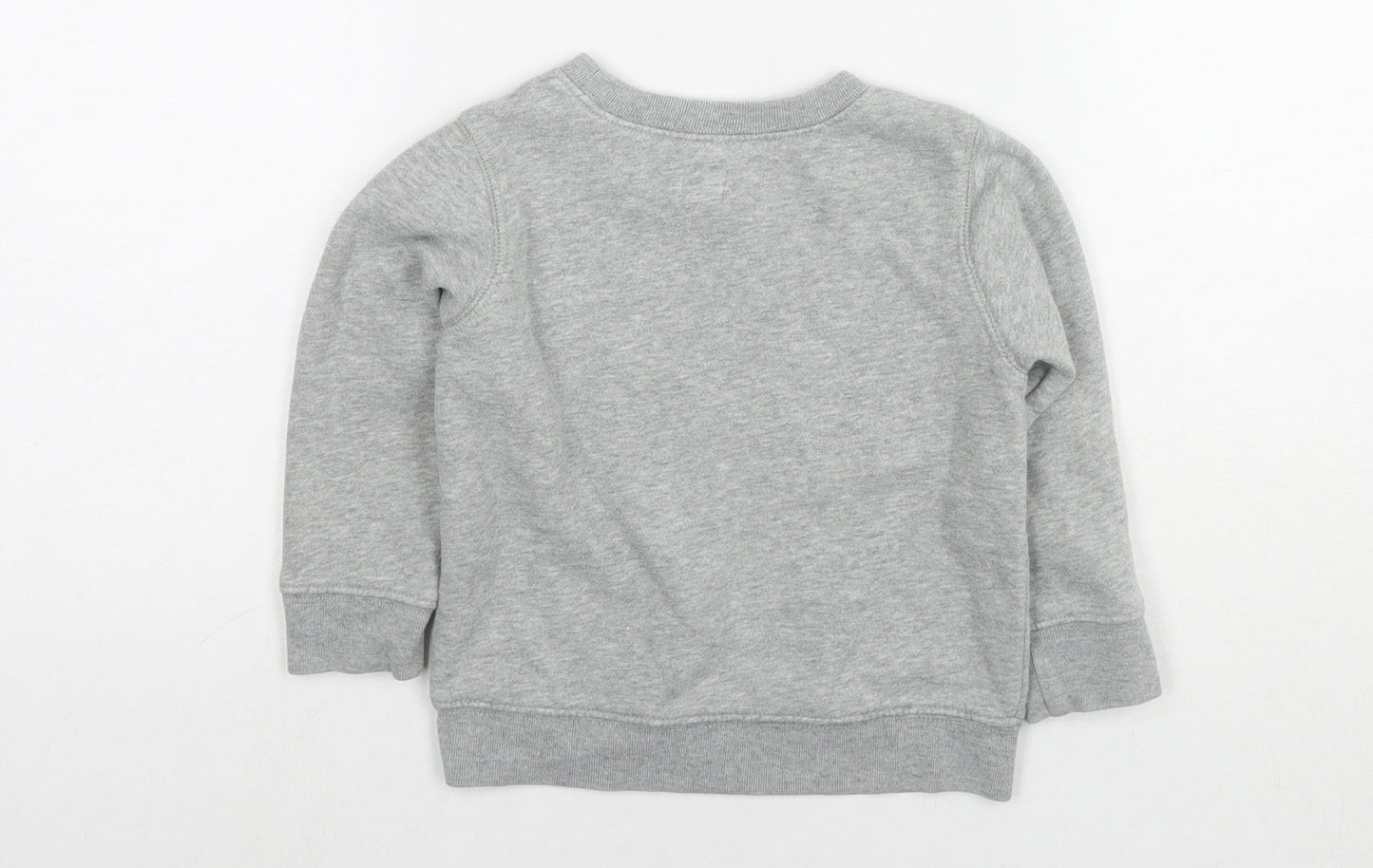 Gap Girls Grey Cotton Pullover Sweatshirt Size 2 Years Pullover - Logo