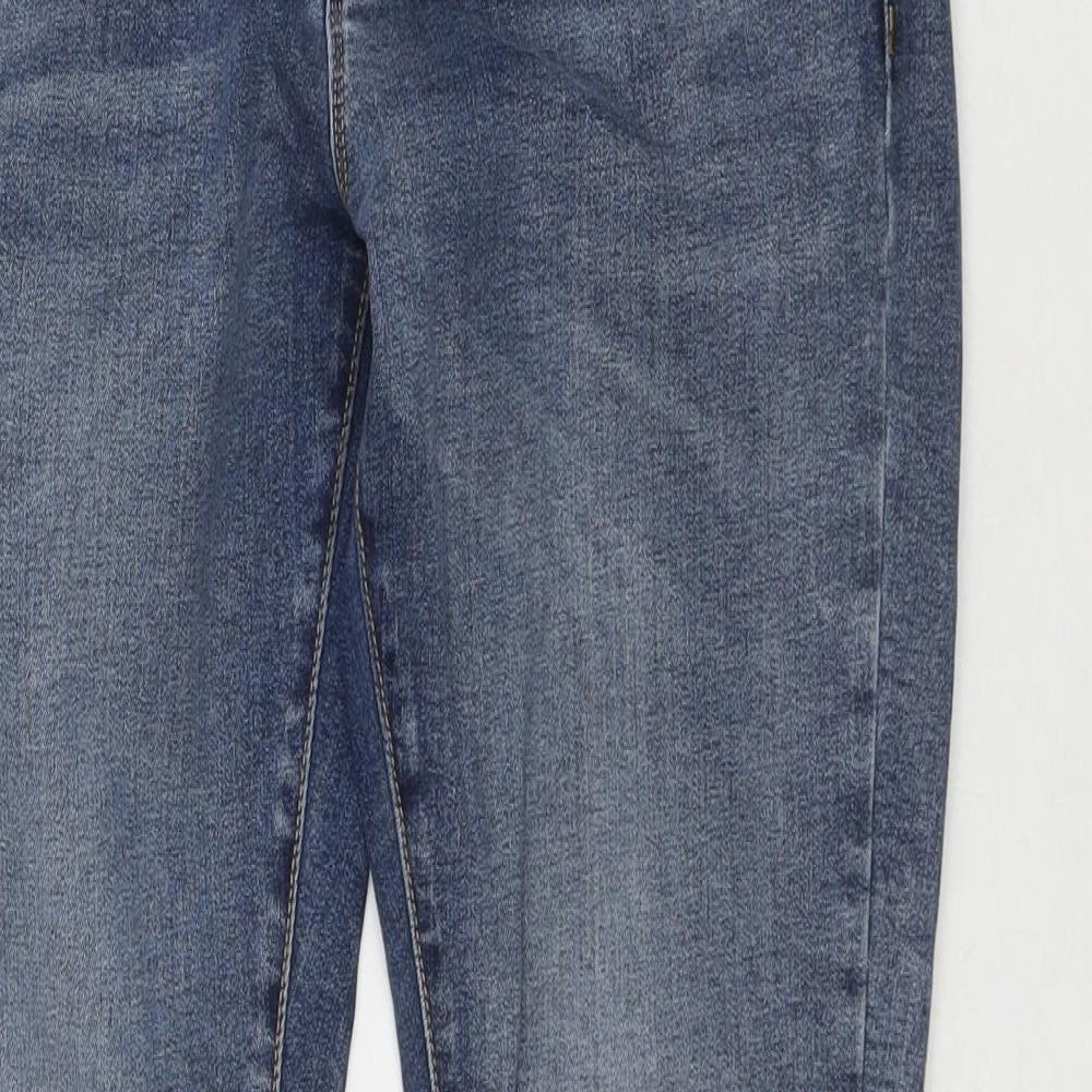 VERO MODA Womens Blue Cotton Skinny Jeans Size 30 in L30 in Regular Zip