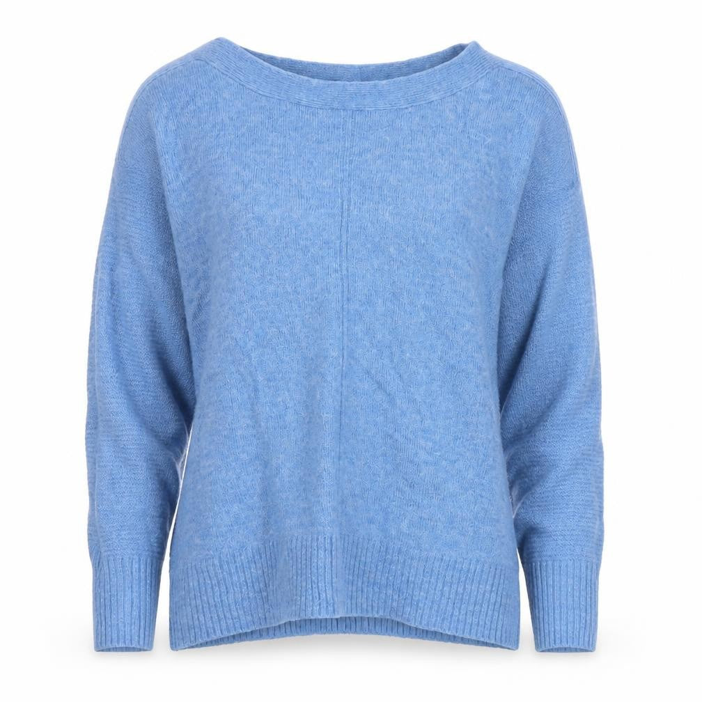 NEXT Womens Blue V-Neck Acrylic Pullover Jumper Size S