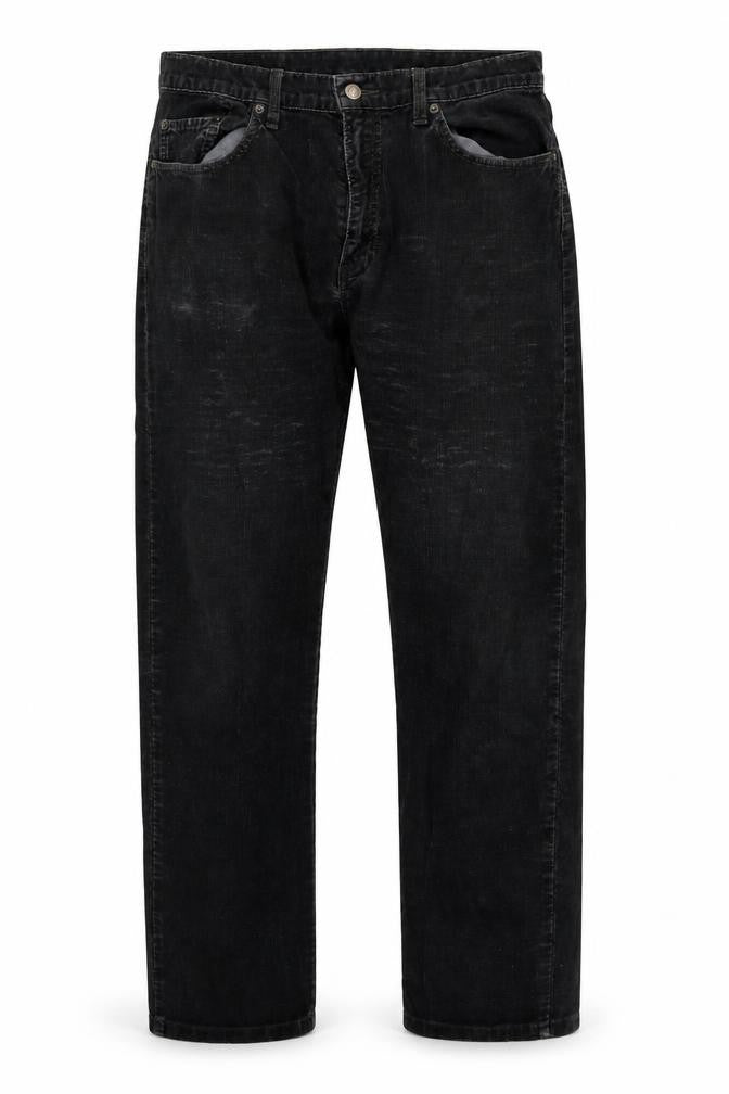Levi's Mens Black Cotton Trousers Size 32 in L30 in Regular Zip - Vintage