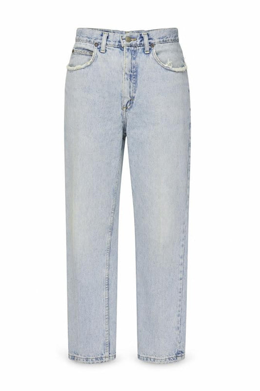 Lee Womens Blue Cotton Straight Jeans Size 26 in L29 in Regular Zip - Vintage