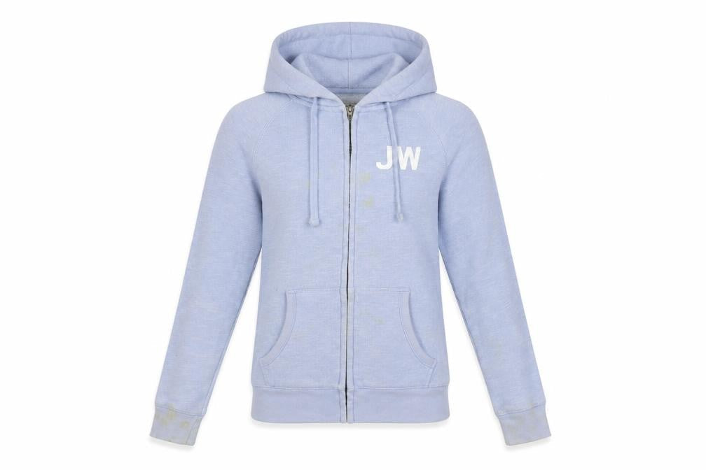 Jack Wills Womens Blue Polyester Full Zip Hoodie Size 6 Zip - Vintage Logo