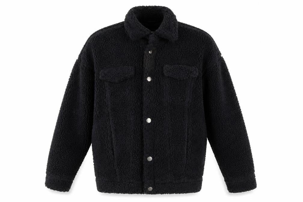 Monki Womens Blue Jacket Size S Button - Oversized