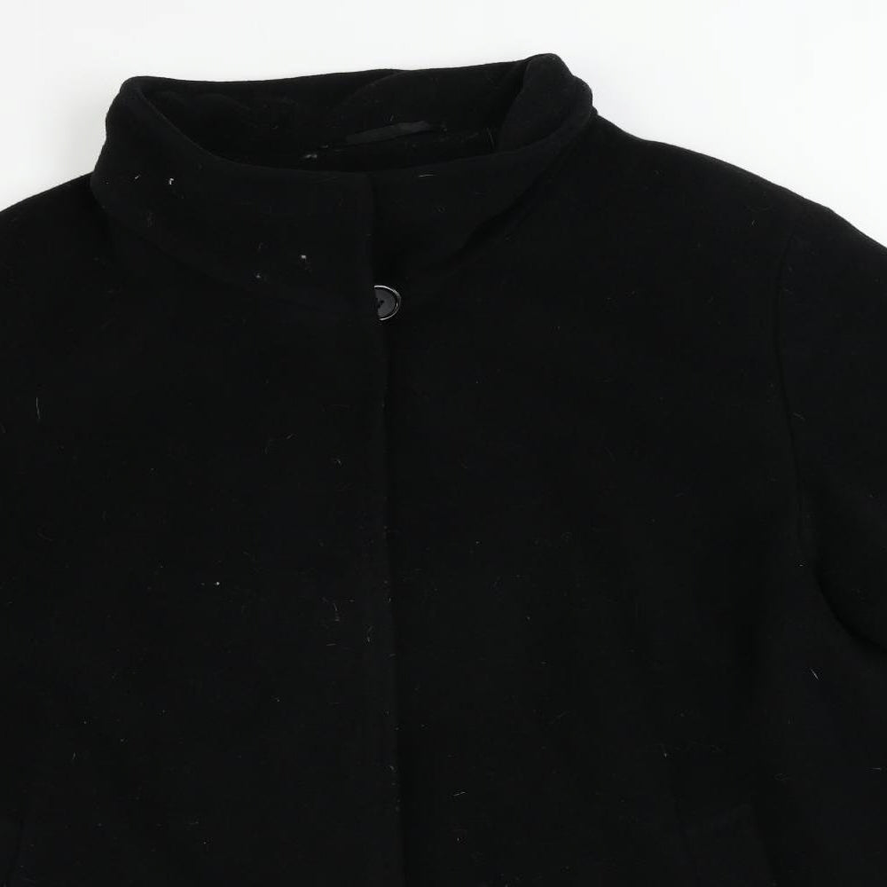 Basler Womens Black Overcoat Coat Size 20 Button - Vintage