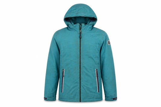 Killtec Girls Green Windbreaker Jacket Size 14 Years Zip - Technical Waterproof Windproof Hooded