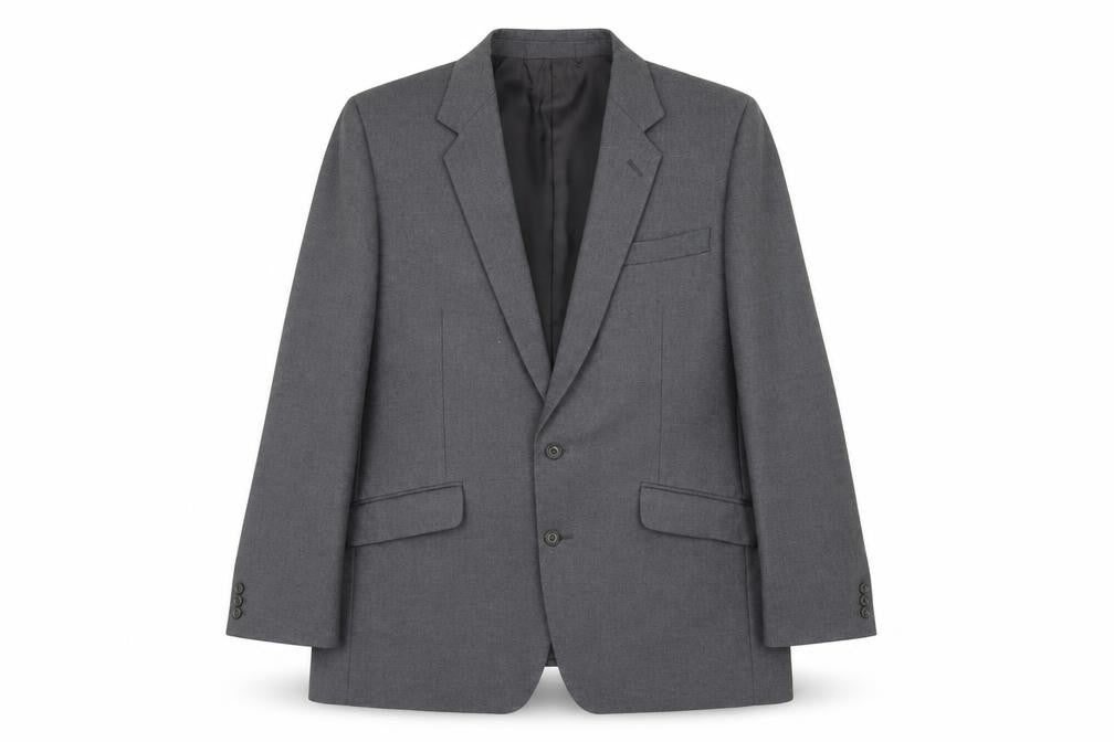 Dunn & Co Mens Grey Polyester Jacket Blazer Size 46 Regular