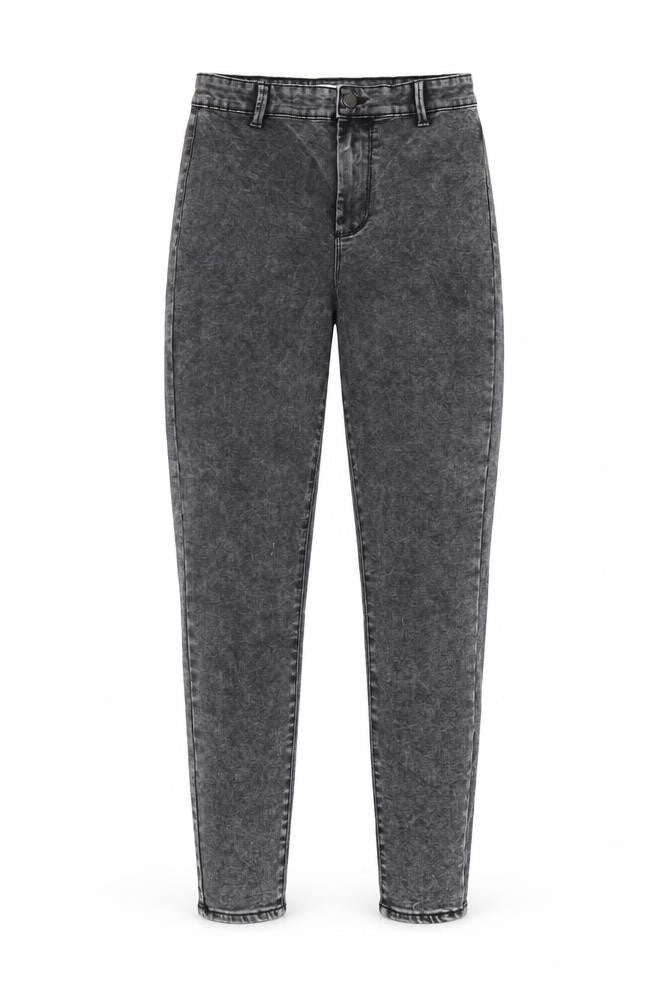 Denim & Co. Womens Grey Cotton Skinny Jeans Size 10 L27 in Regular Zip