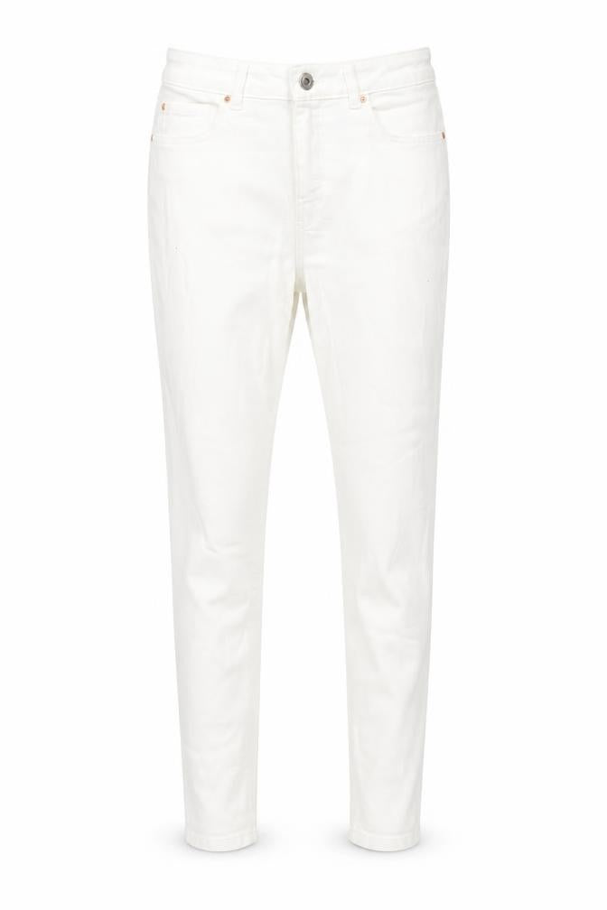 Denim & Co. Womens White Cotton Skinny Jeans Size 12 L28 in Regular Zip