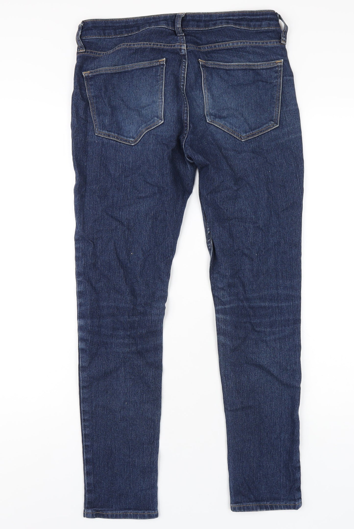 H&M Womens Blue Cotton Skinny Jeans Size 27 in L28 in Regular Zip