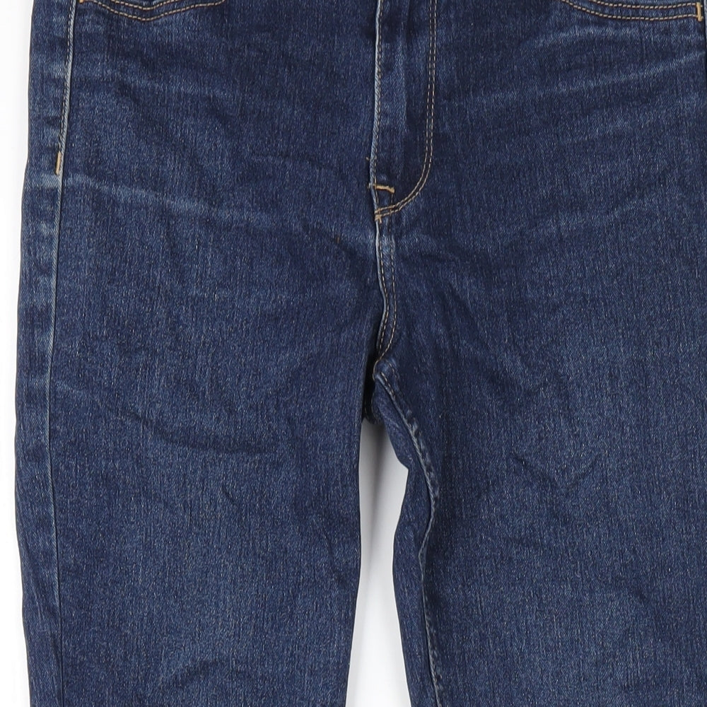 H&M Womens Blue Cotton Skinny Jeans Size 27 in L28 in Regular Zip