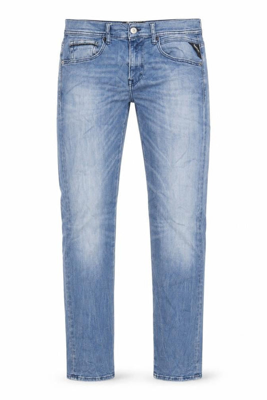 Replay Mens Blue Cotton Skinny Jeans Size 30 in L34 in Regular Zip