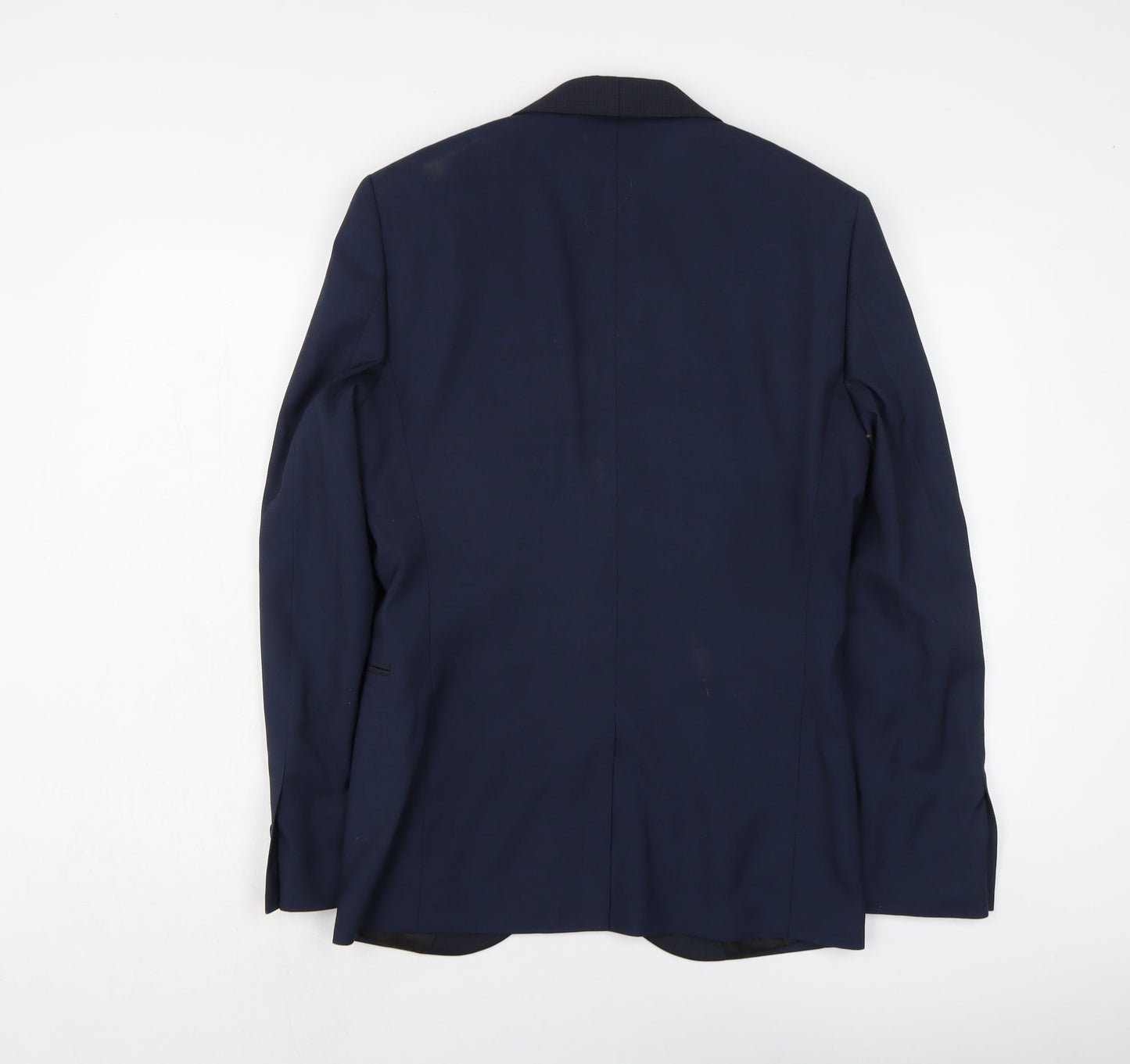 NEXT Mens Blue Polyester Jacket Suit Jacket Size 36 Regular