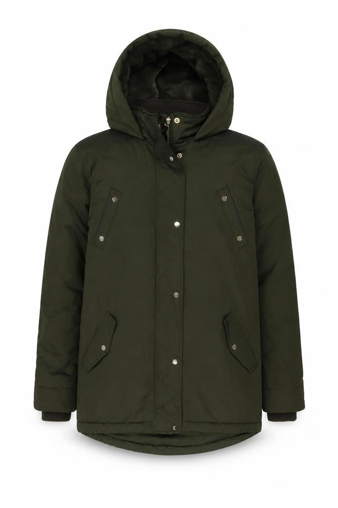 M&Co Girls Green Jacket Size 14 Years Zip