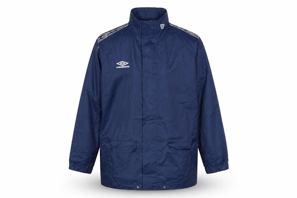Umbro Mens Blue Rain Coat Coat Size S Zip