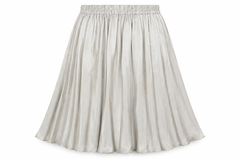 H&M Womens Grey Polyester Flare Skirt Size 8