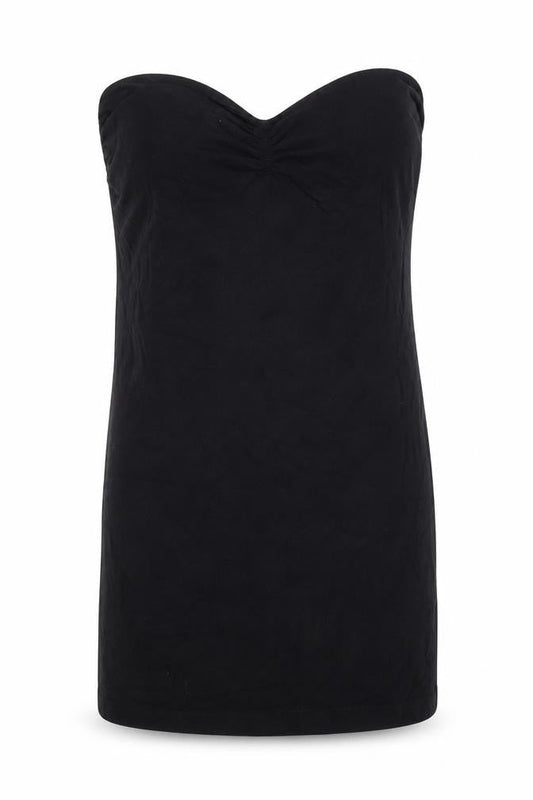 Miss Selfridge Womens Black Cotton Mini Size 14 Sweetheart Pullover