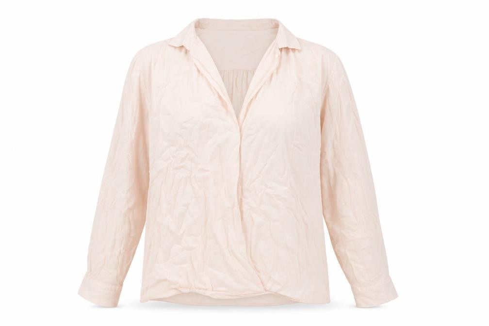 ba&sh Womens Pink Polyester Basic Blouse Size 10 V-Neck