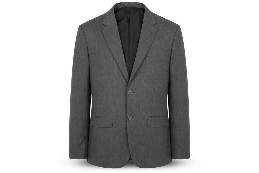 New Look Mens Grey Polyester Jacket Suit Jacket Size 42 Regular