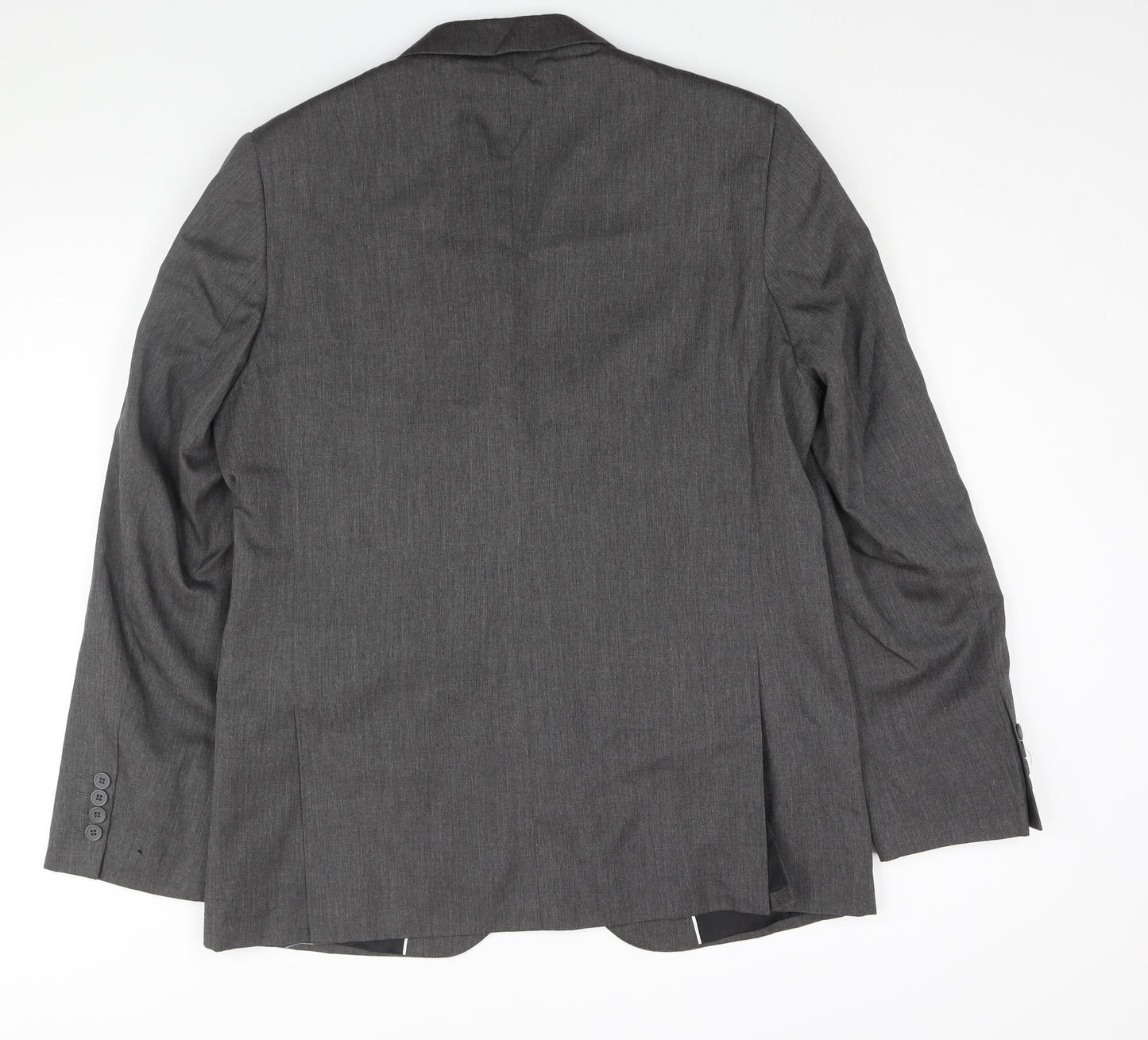New Look Mens Grey Polyester Jacket Suit Jacket Size 42 Regular