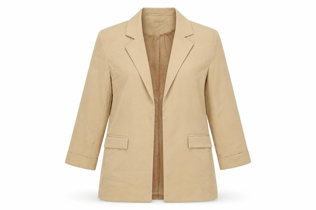 New Look Womens Beige Jacket Blazer Size 8 - Open