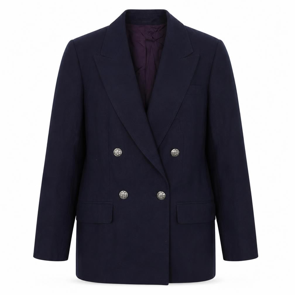 Giorgio Sant'Angelo Mens Blue Wool Jacket Suit Jacket Size 36 Regular
