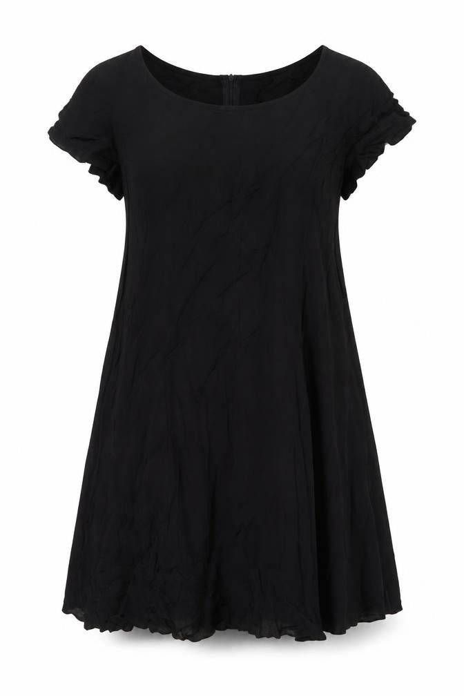 Rage Womens Black Viscose A-Line Size 14 Scoop Neck Zip