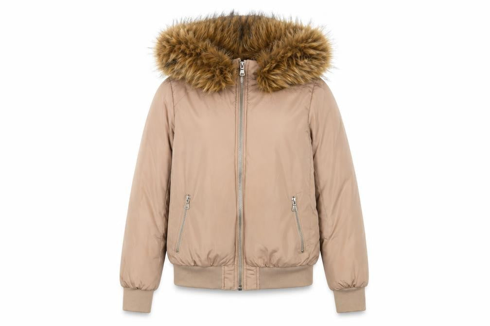 Coulture Womens Pink Parka Coat Size S Zip - Zip Pockets