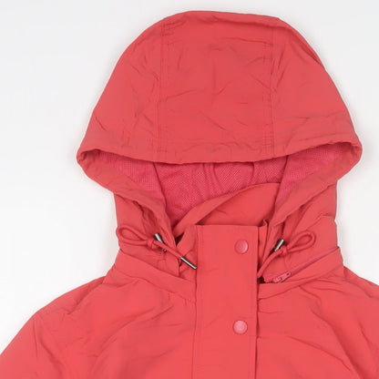 Marks & Spencer Womens Pink Jacket Size 8 Zip - Water Resistant