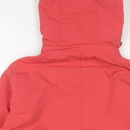 Marks & Spencer Womens Pink Jacket Size 8 Zip - Water Resistant
