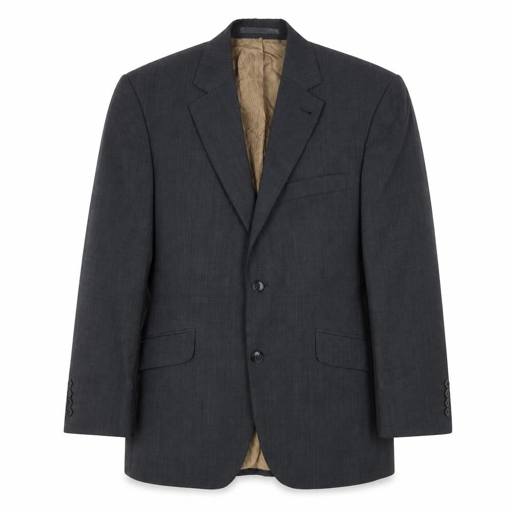 Racing Green Mens Grey Wool Jacket Blazer Size 38 Regular