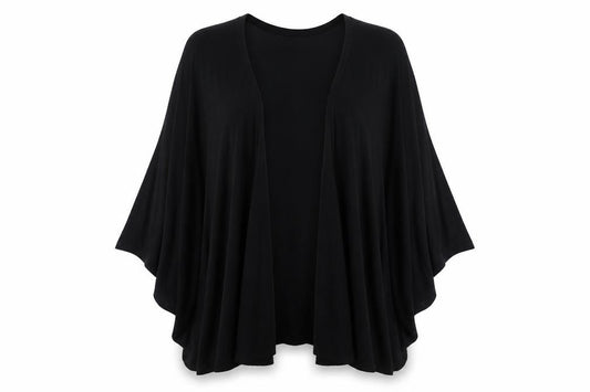 H&M Womens Black V-Neck Polyester Cape Jumper Size XS - Size XS/S