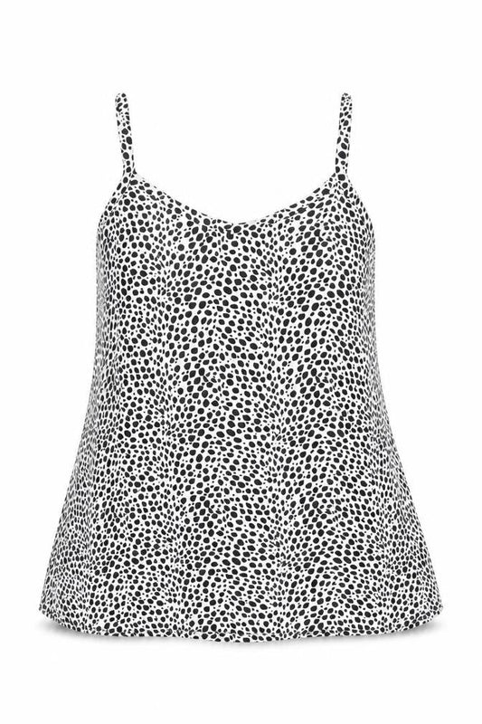 Love Yours Womens White Geometric Viscose Basic T-Shirt Size 18 V-Neck