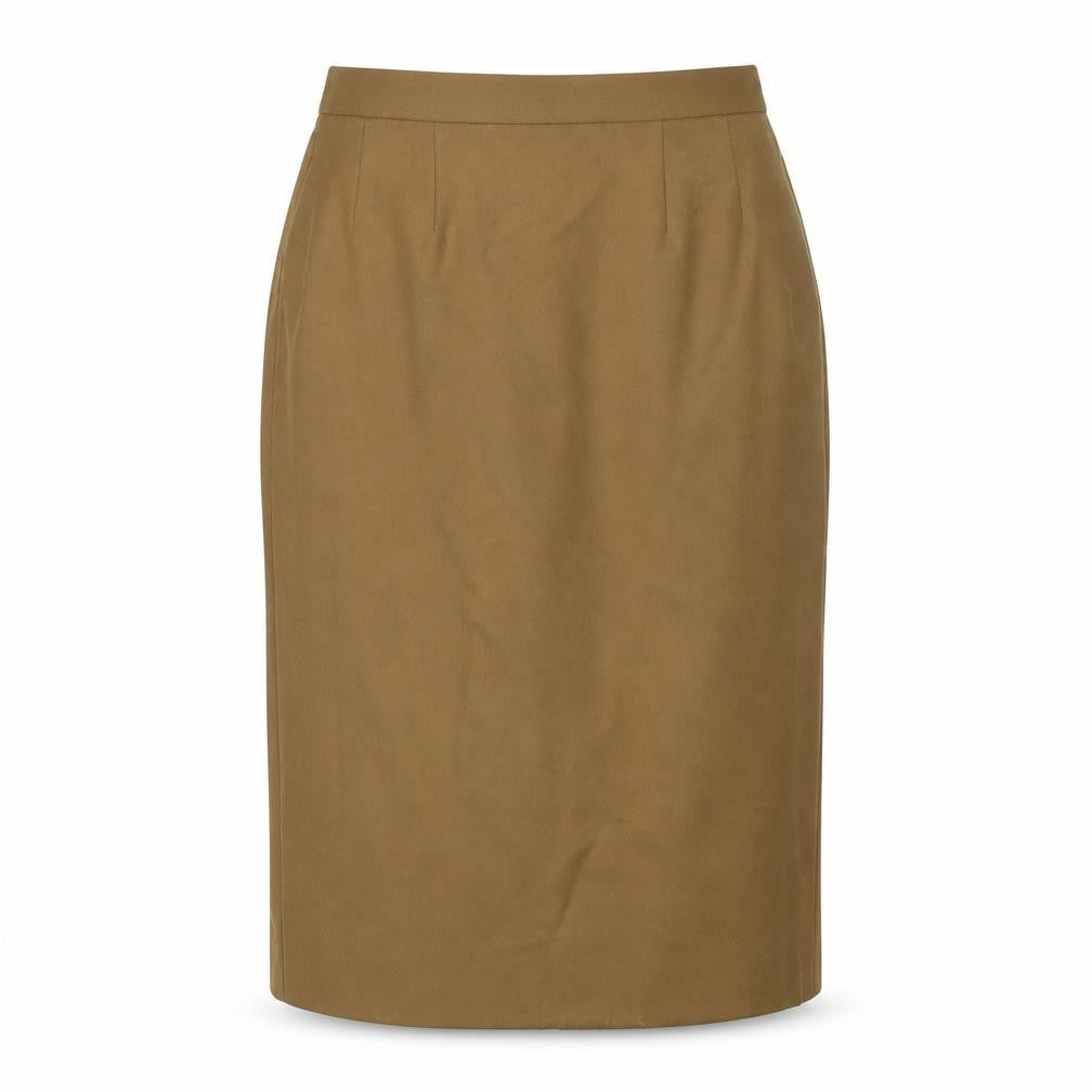 Dalkeith Womens Brown Polyester Straight & Pencil Skirt Size 12 Zip