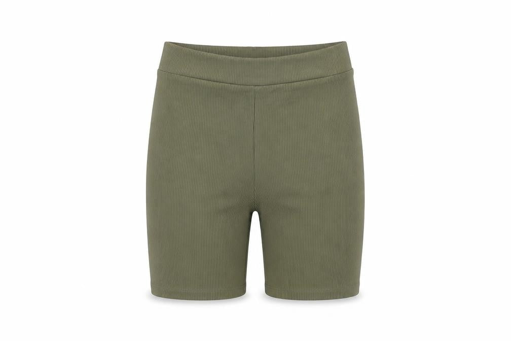 H&M Womens Green Polyester Biker Shorts Size 2XS L8 in Regular Pull On
