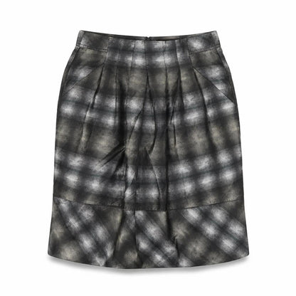 Sandwich Womens Grey Polyester A-Line Skirt Size 8 Zip