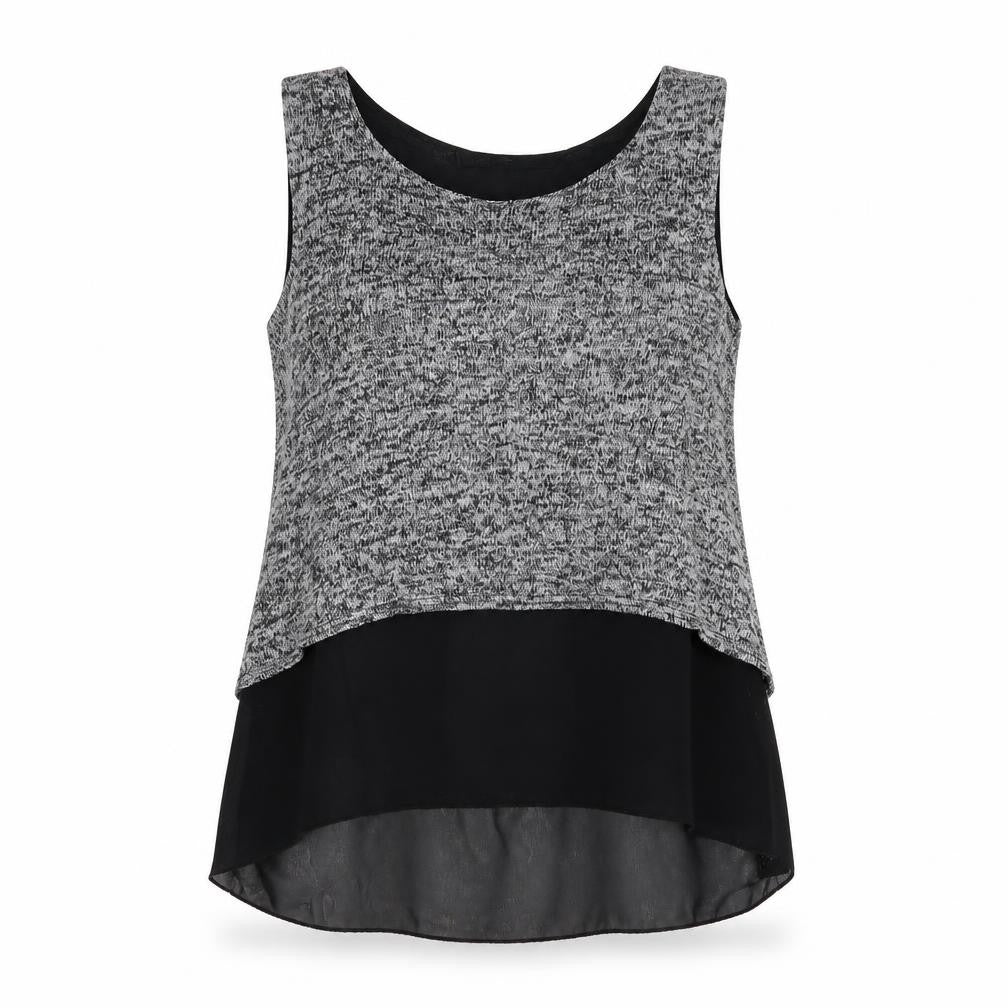 QED London Womens Grey Polyester Basic T-Shirt Size M Round Neck - Size M/L