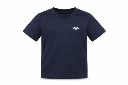 Umbro Boys Blue Polyester Basic T-Shirt Size 4-5 Years Round Neck Pullover