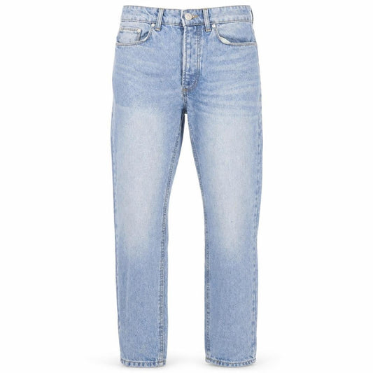 Boohoo Mens Blue Cotton Straight Jeans Size 30 in L27 in Regular Button